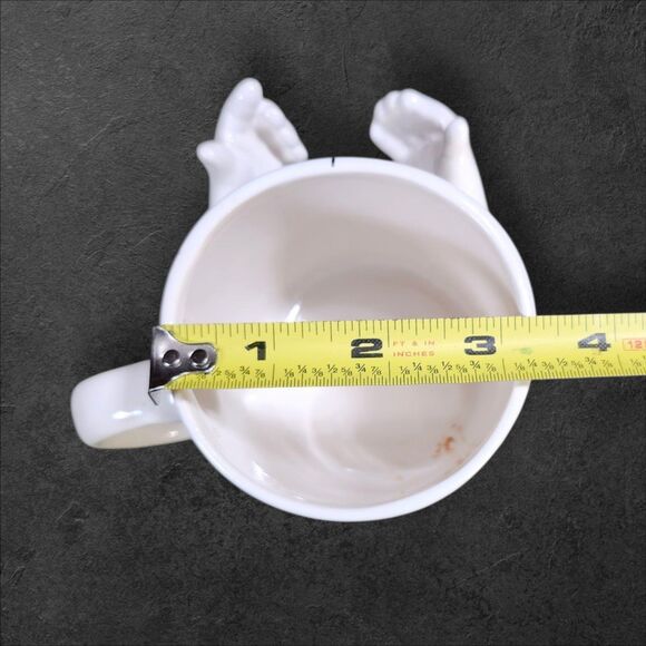 Vintage German 3D Hands Mug “Ich halt zu DiR” Support You Novelty Retro Rare - Picture 8 of 9